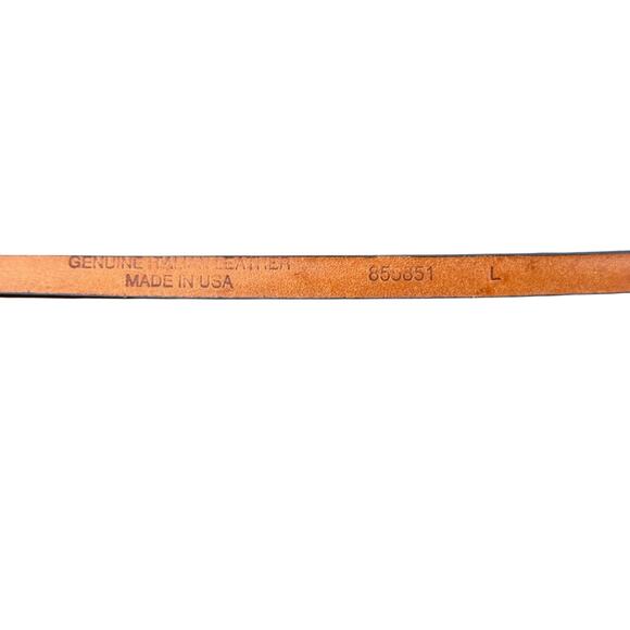 Banana Republic Skinny Belt Metallic Snake Print SZ L Women’s Gold Brown Italian - Picture 7 of 10